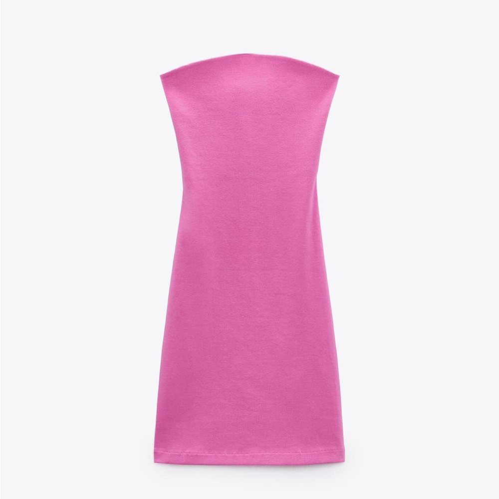 Zara Pink Strapless Dress